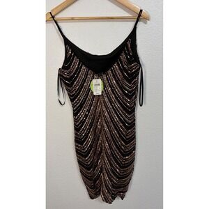 green emerald velvet dress Lissie Formal Sequin Mini Dress